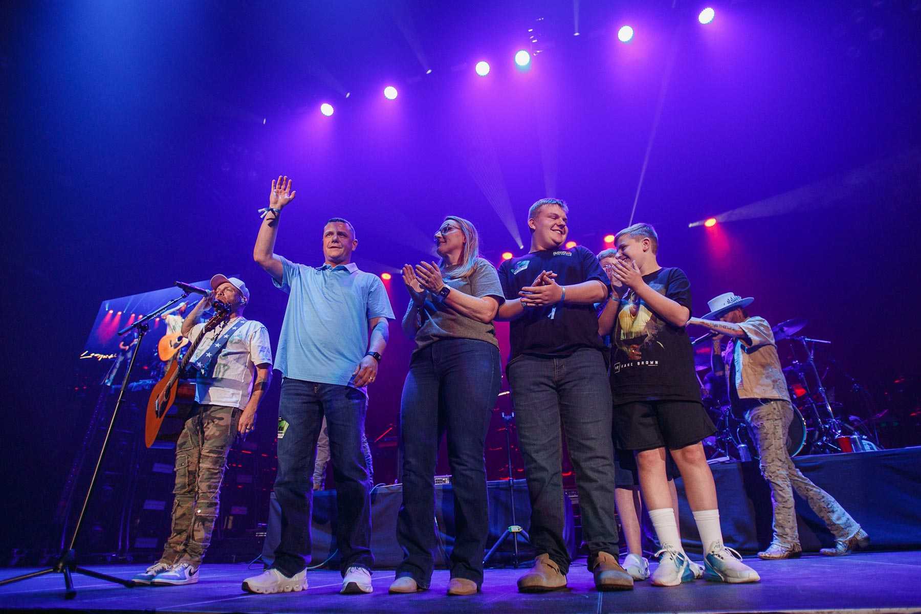 performers on stage